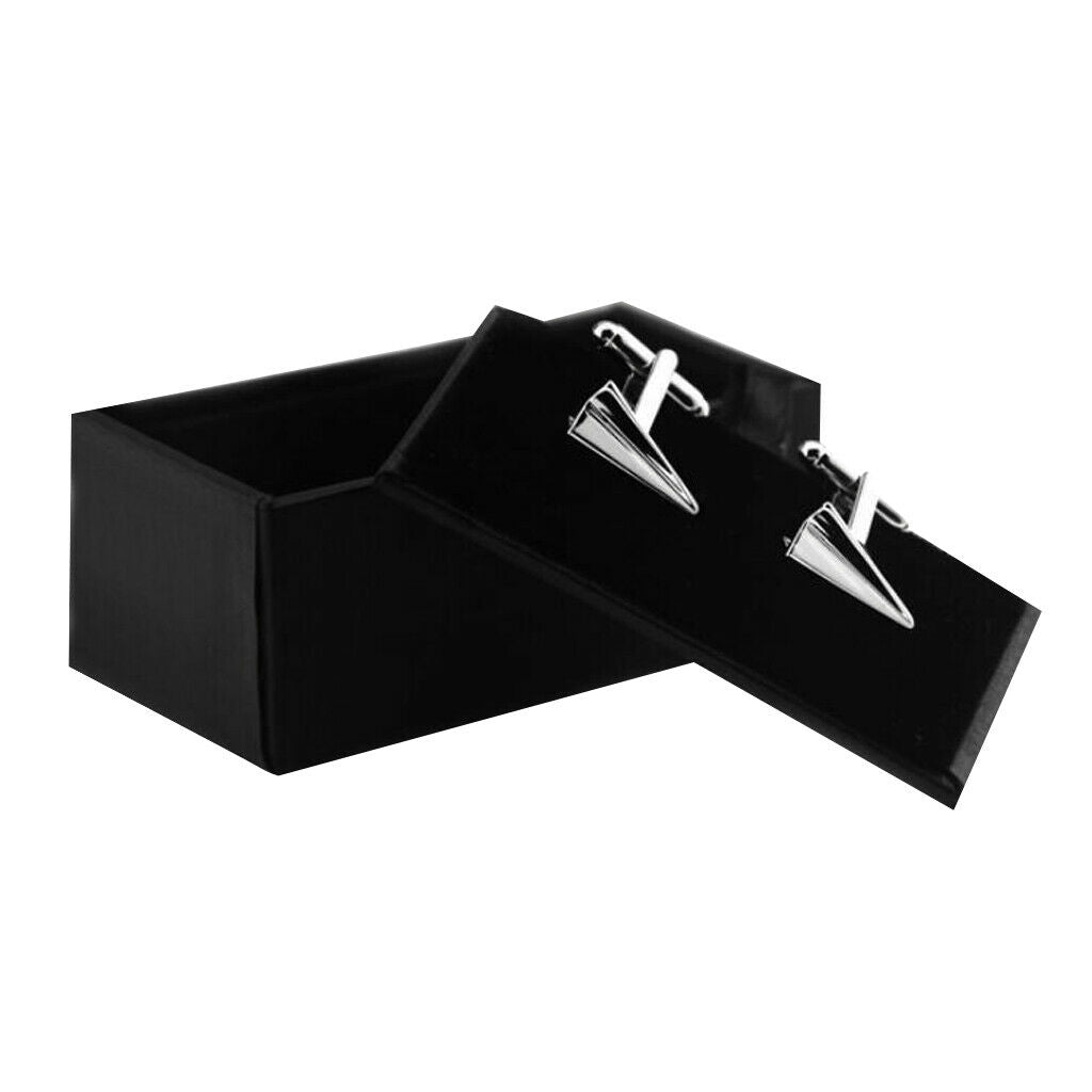 Mens Airplane Cufflink And Cuff Links Storage Gift Box Jewelry Display Case