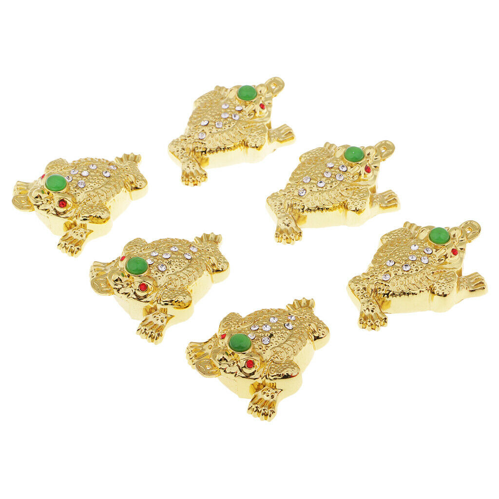 6pcs Chinese Retro Culture Decoration Alloy Brave Troops Fortune Mascot Predants