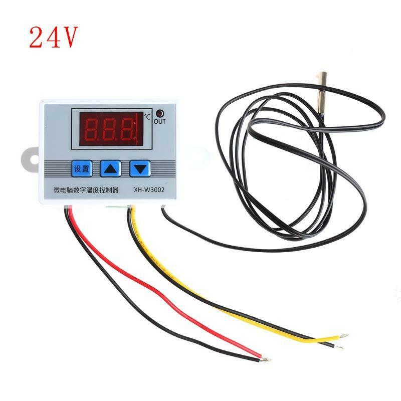 220V Digital LED Temperature Controller Thermostat Switch Probe Sens