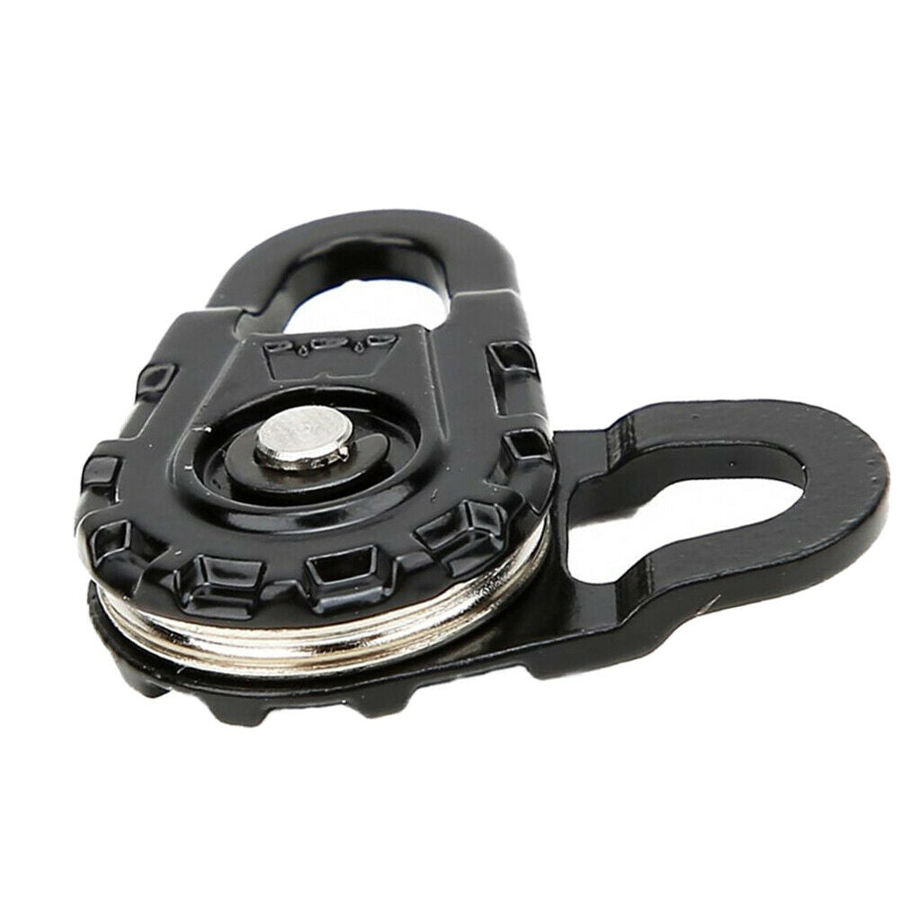 2x Metal Winch Tow Rope Snatch Block Black 1/10 RC Car Vehicle Crawler Parts