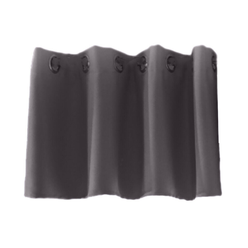Solid Colored Short Valance Curtains Kitchen Window Treatment Gray S