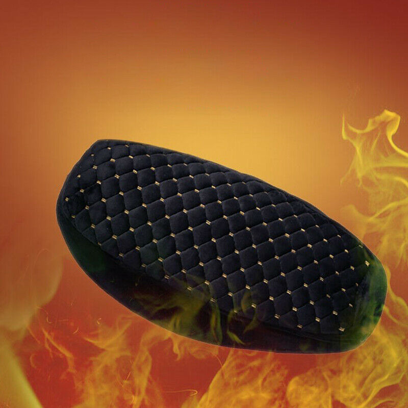 Motorbike Seat Cushion Plush Cotton Comfortable Warm Scooter Bike Seat Cover Mat