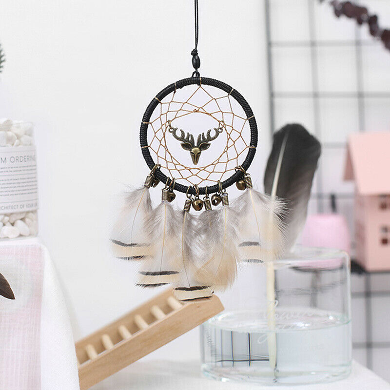 Mini Dream Catcher With Natural Feather Dreamcatcher Hanging Wind Chime