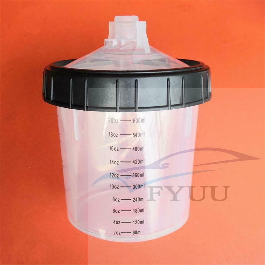 1.7mm Digital Air Pressure Regulator PSI Ba Kpa KG/CM² Spray Gun Tool +Cup 600ml