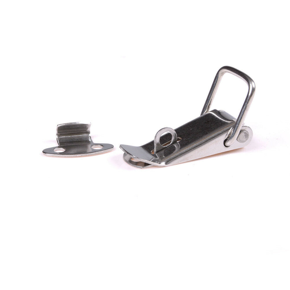 J106 Cabinet Box Spring Loaded Latch Toggle Locks Hasp For Sliding Door Windo Qx