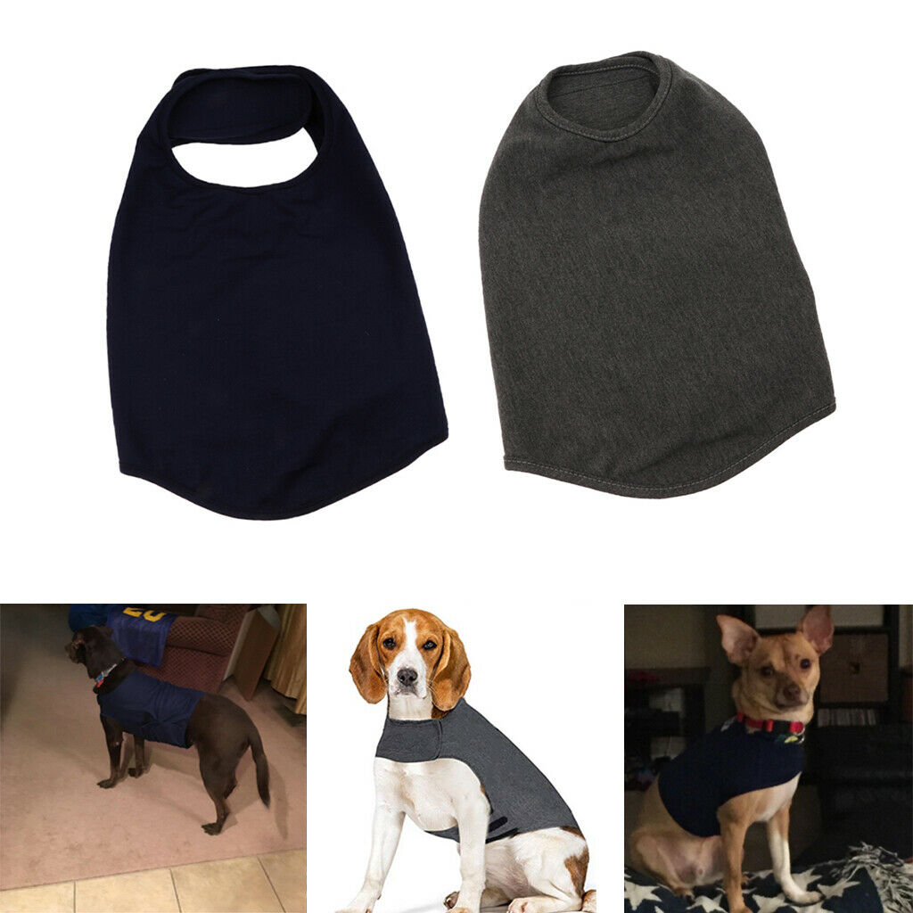 2x Dog  Comfort Emotion Coat Vest Jacket Shirt For Thunder Vet Visit