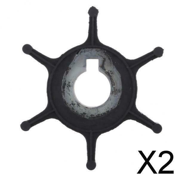 2X Outboard Water Pump Impeller for Yamaha P45/ 2A / 2B / 2C (646-44352-01) 2hp