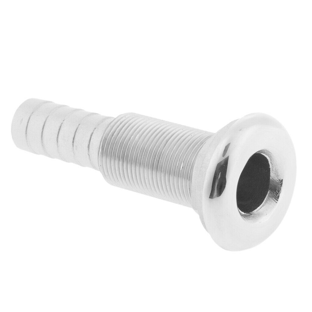 3/4" Boat Thru Hull Fitting Marine Grade 316 Stainless Steel Hardware