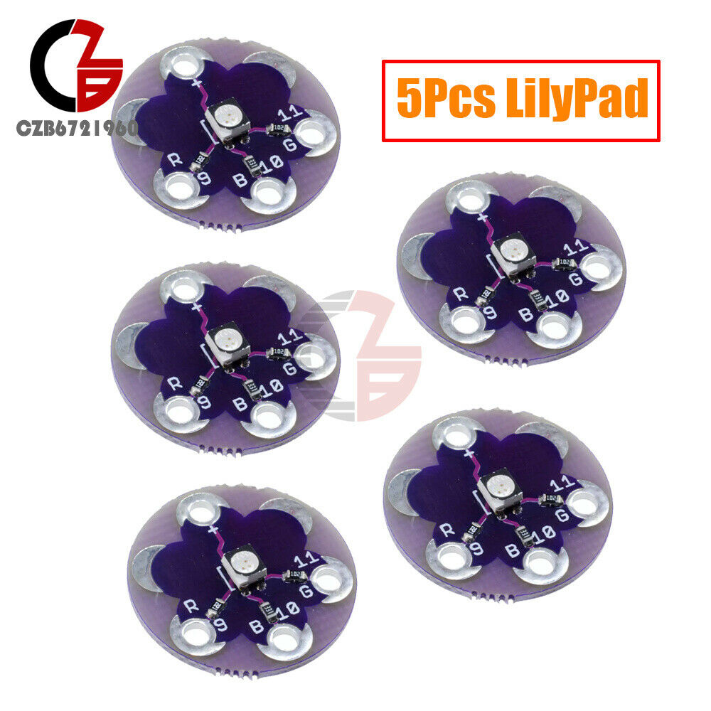 5PCS New LilyPad Tri-Color LED RGB For arduino