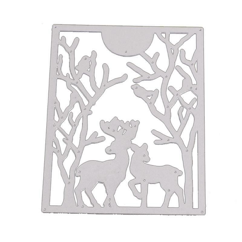 Christmas Deer Metal Cutting Dies Stencil Scrapbook Album Paper Card Template