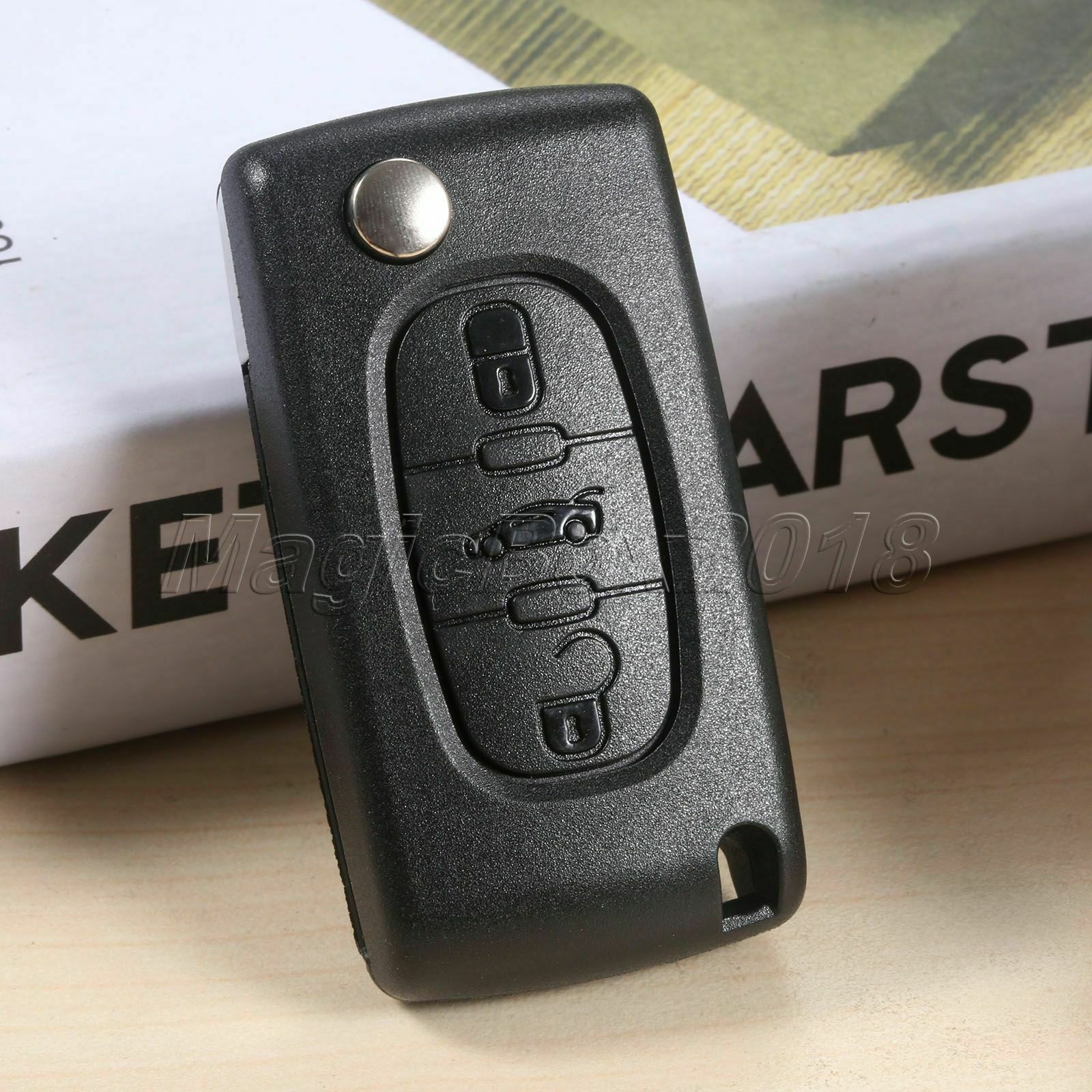 1X Remote Key Fob D46 PCF7941 3BTN VA2 Uncut Blade Fit For Car CITROEN C3 C4 C5