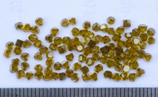 Synthetic Diamond Single Crystal 0.08 Carat Width 2mm Hardnes 10 Made Russia