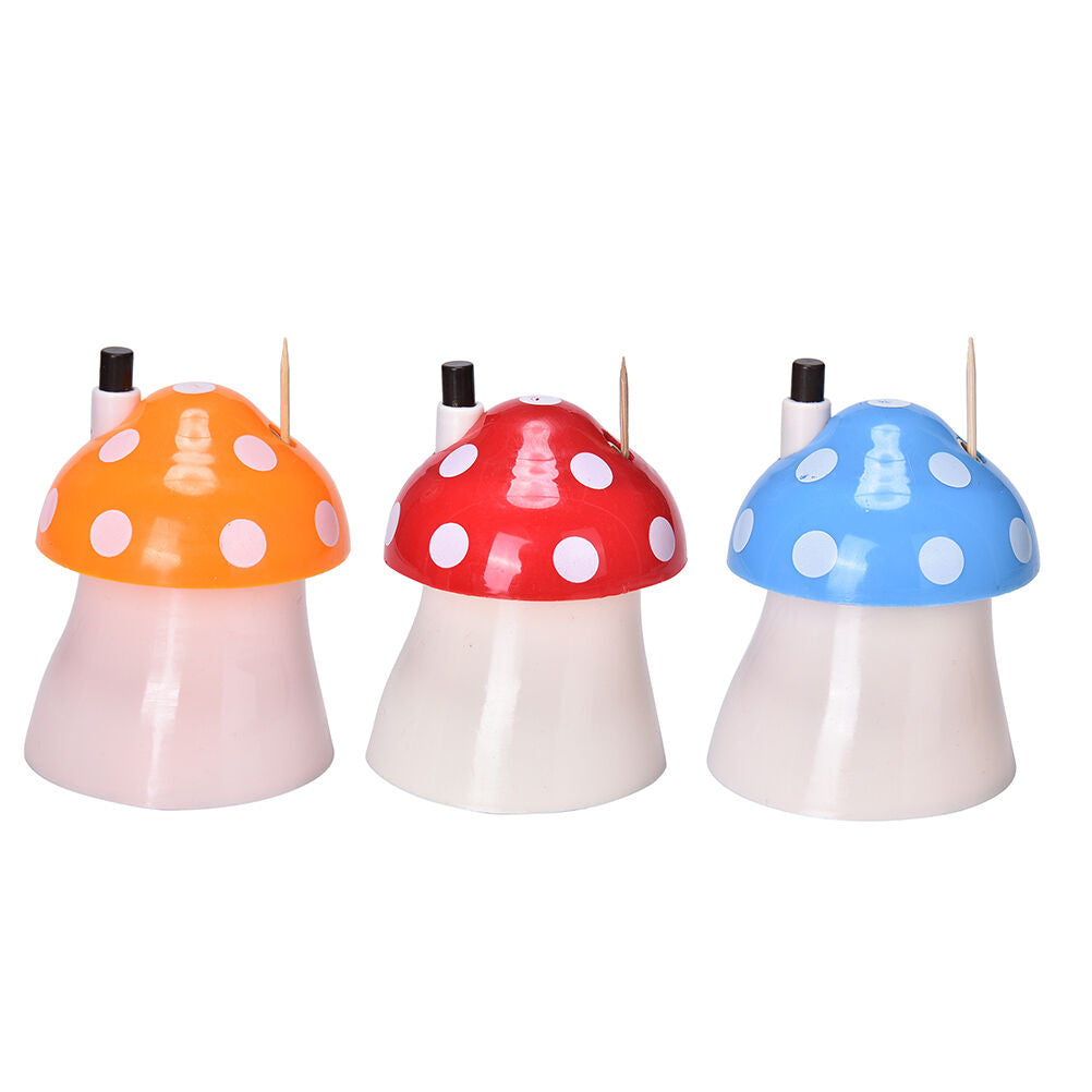 Mushroom Shape Automatic Toothpick Holder Pocket Small Toothpick Dispenser.l8