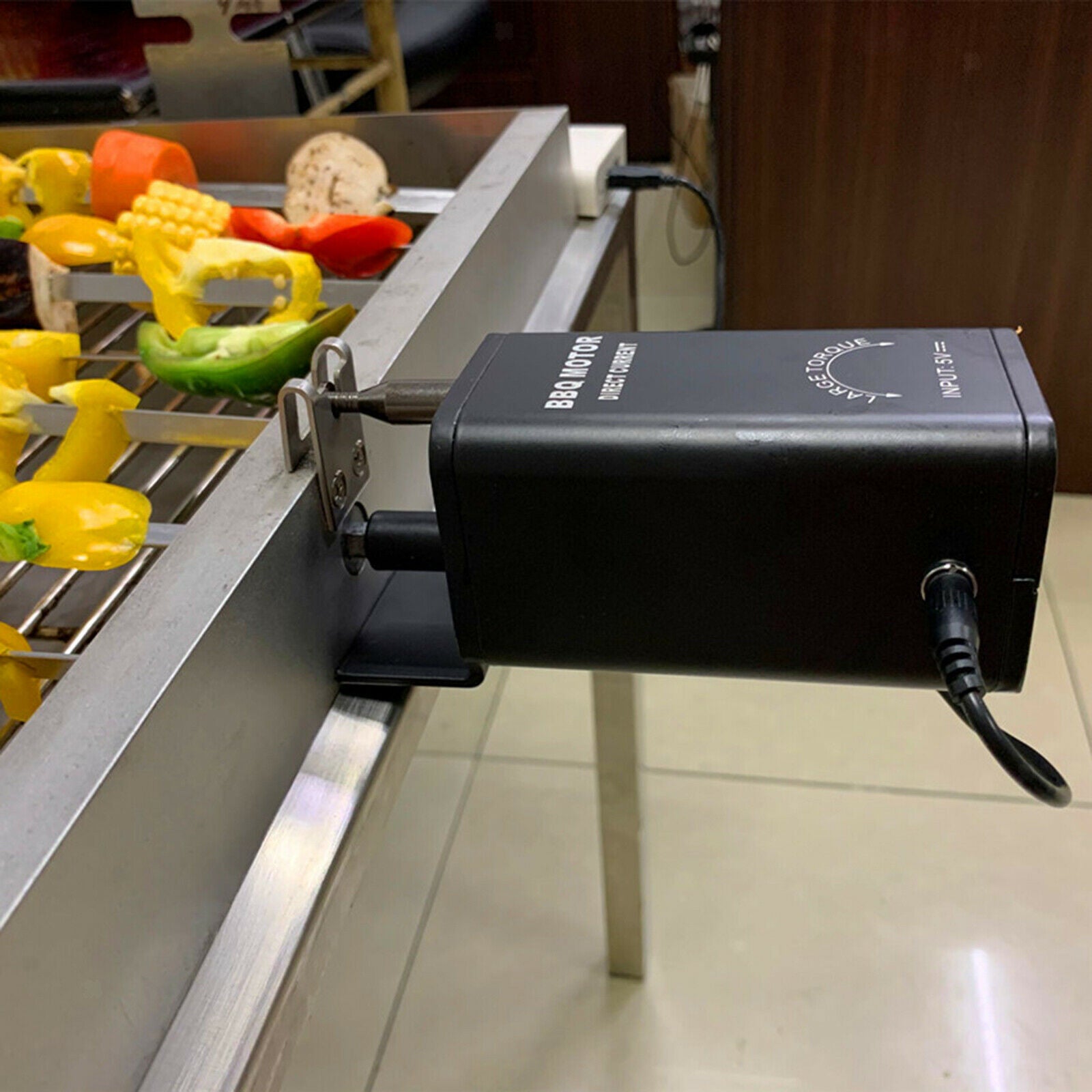 DC5V Barbecue Motor Small Size Rotisserie Outdoor Tool with USB Cable