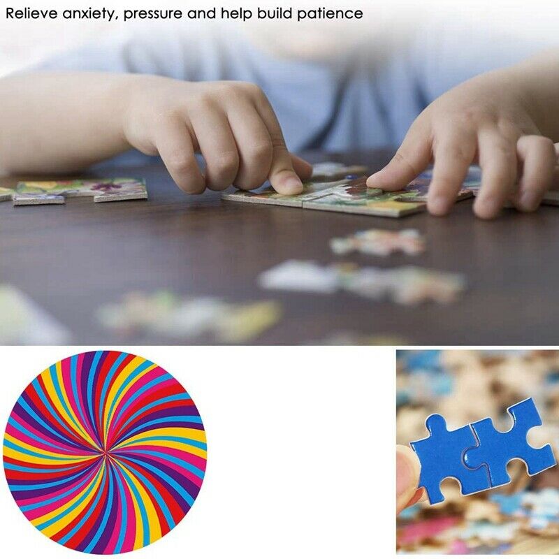 Jigsaw Puzzle, 500 Piece Color Round Jigsaw Puzzle for Adults Teens DecompressN8