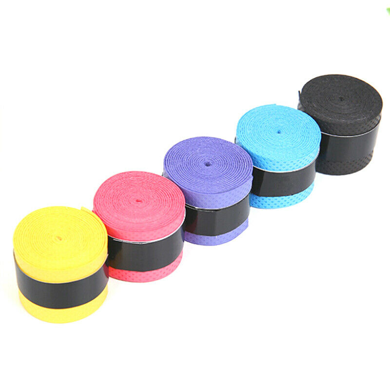 5pcs Anti Slip Racket Over Grip Roll Tennis Badminton Squash Handle Tape .l8
