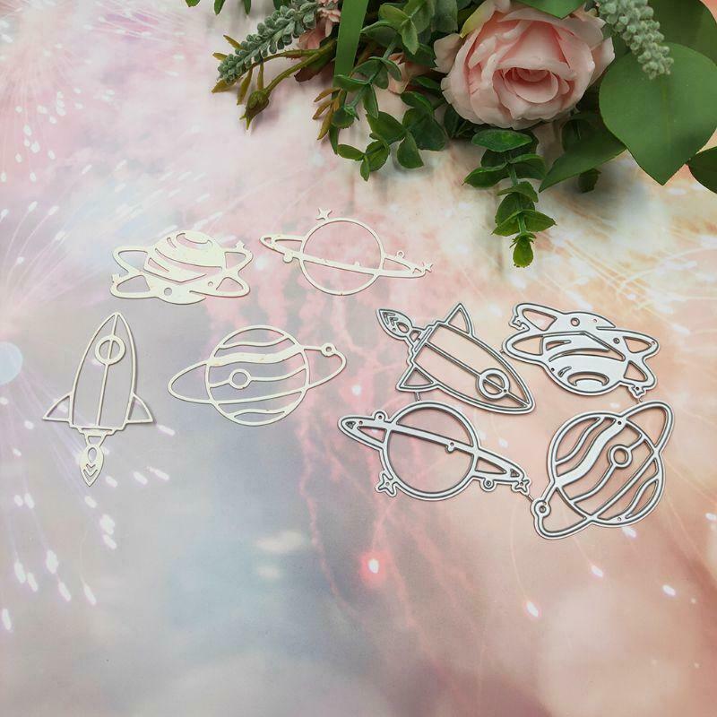 Planet Rocket Metal Cutting Dies Stencil Scrapbooking DIY Album Stamp Paper Card