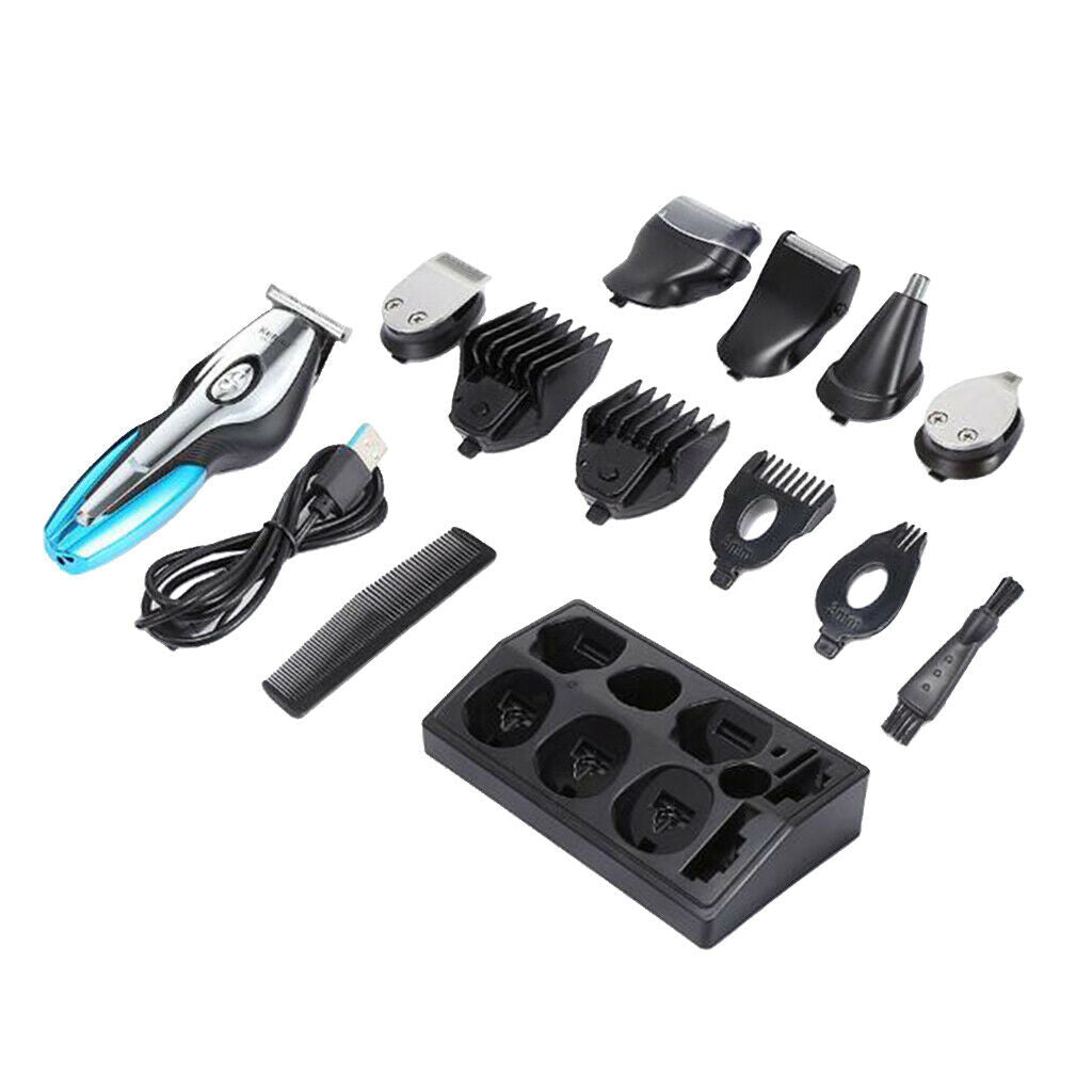 Multifuncional USB Grooming Beard Shaver Hair Trimmer Clippers Kit Waterproof