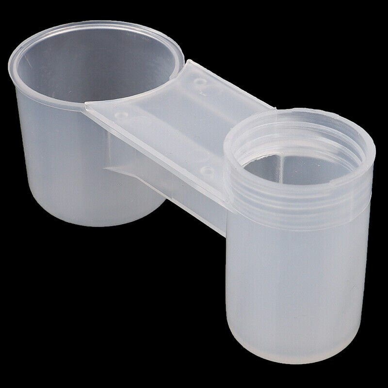 5Pcs Plastic Bird Feeder Clear Water Bottle Drinker Cup for Pigeon BirdJCAUJCDD