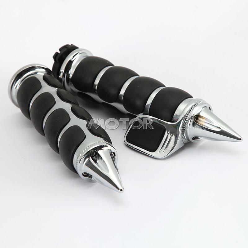 2x Hand Grips  1" w/ Throttle Boss for Suzuki Intruder VS VL 700 1400 1500