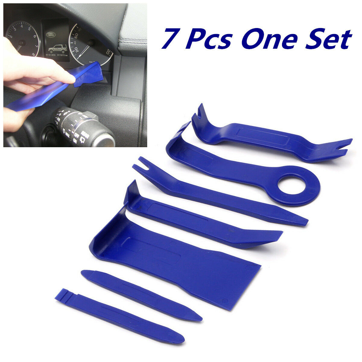 7Pcs Car Truck Interior Dash Radio Door Clip Panel Trim Open Removal Tools Kit