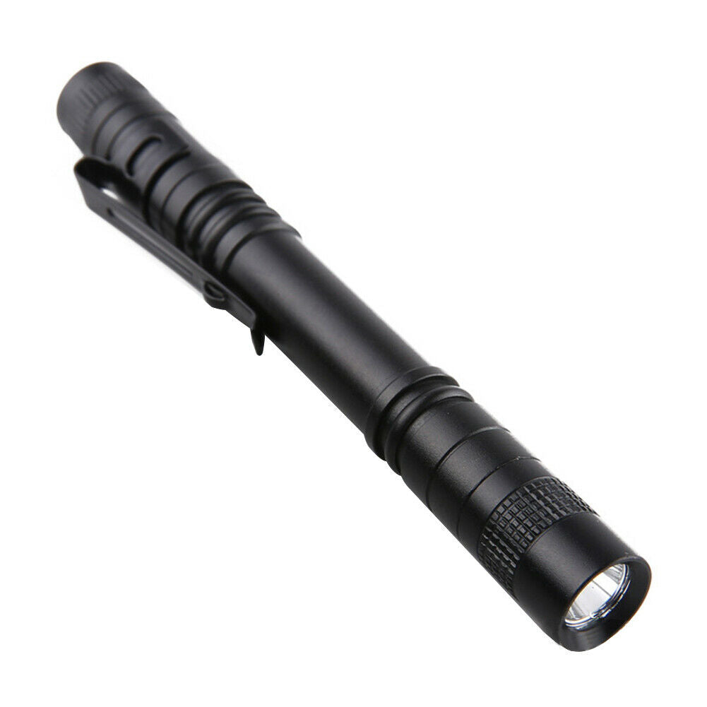 Mini Pen Light XPE R3 Torch 3W Waterproof Clip Pocket Outdoor LED Flashlight