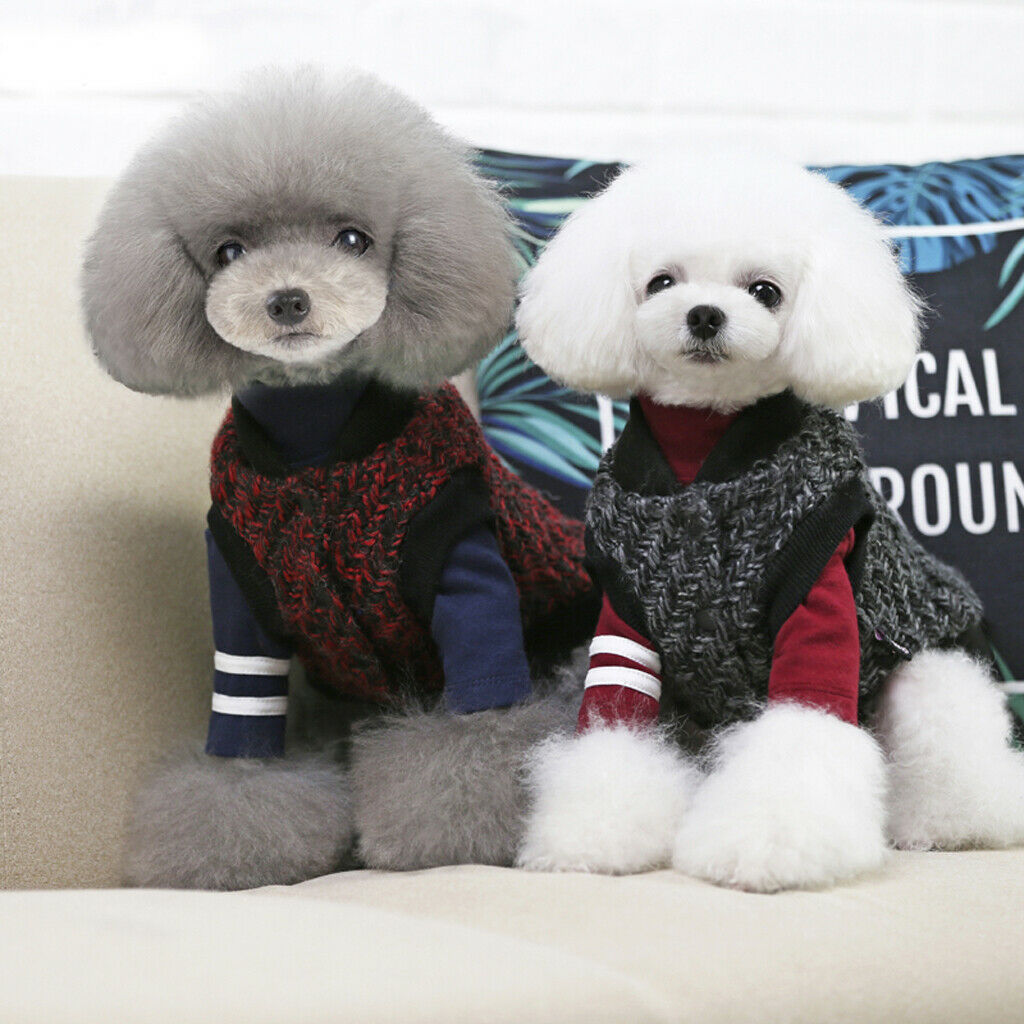 Pet Dog Autumn Winter Jacket Warm Coat Puppy Clothes Apparel blue