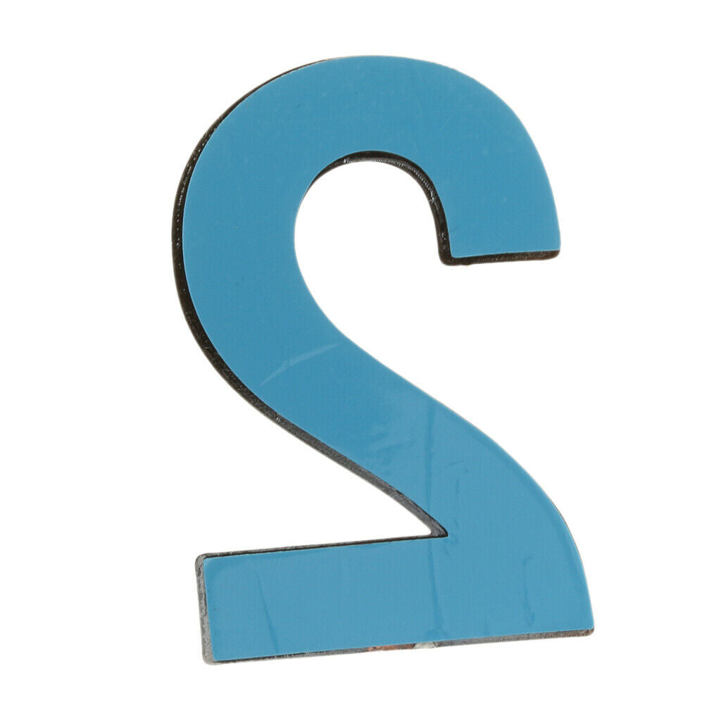 2pcs Copper Plastic House Hotel Door Number Self Adhesive Building Sign 2,5
