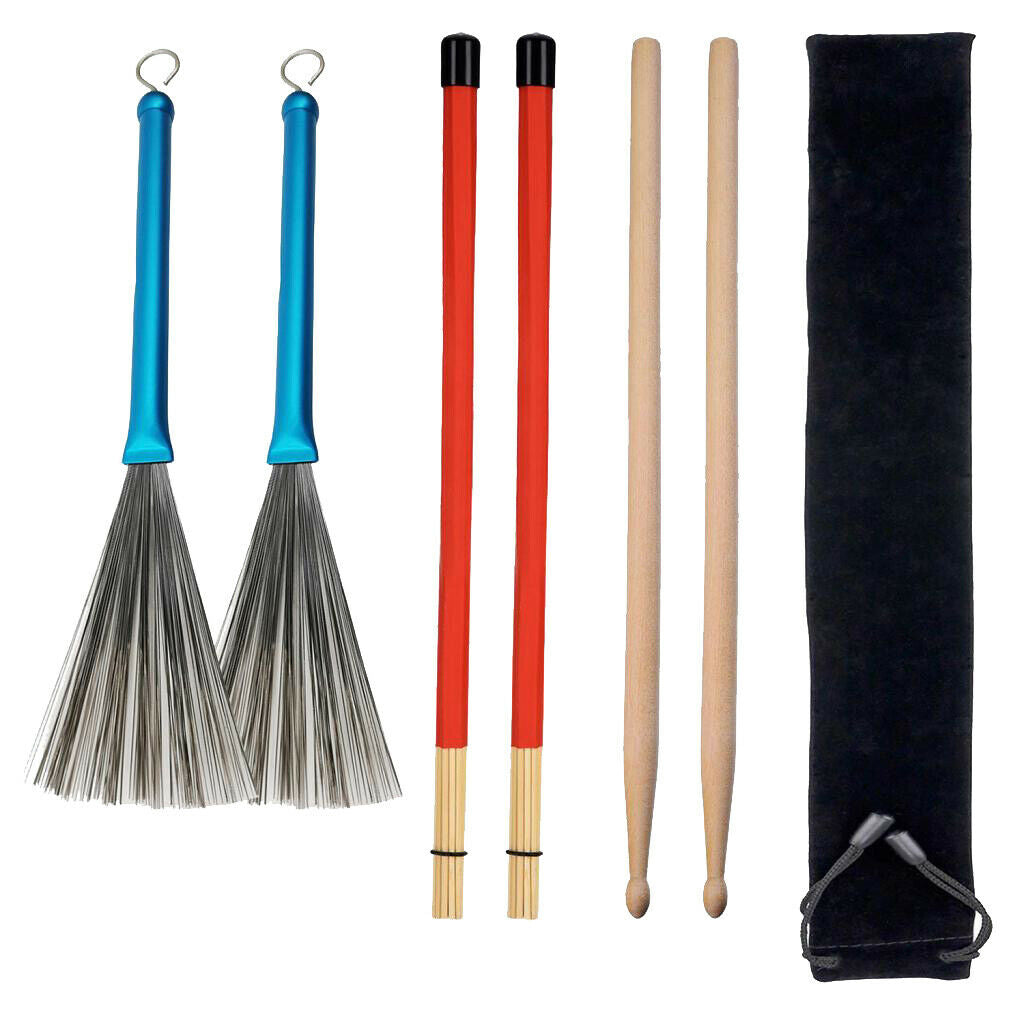 Musical Drum Repair Parts Drum Sticks, Wire Brushes And Rods Drum Brushes