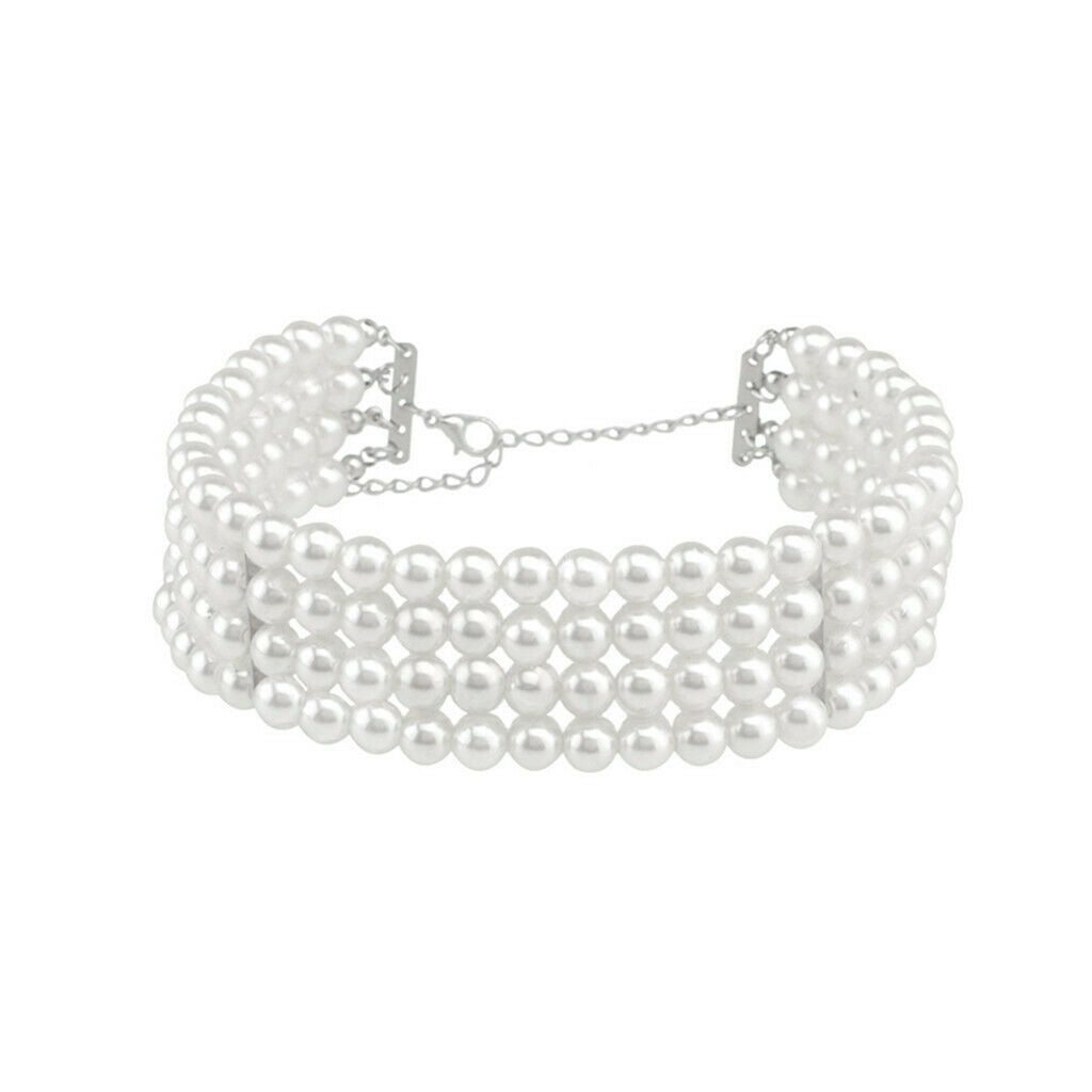 Women's Chain Necklace Choker Necklace Chain with Beading Embellishment -