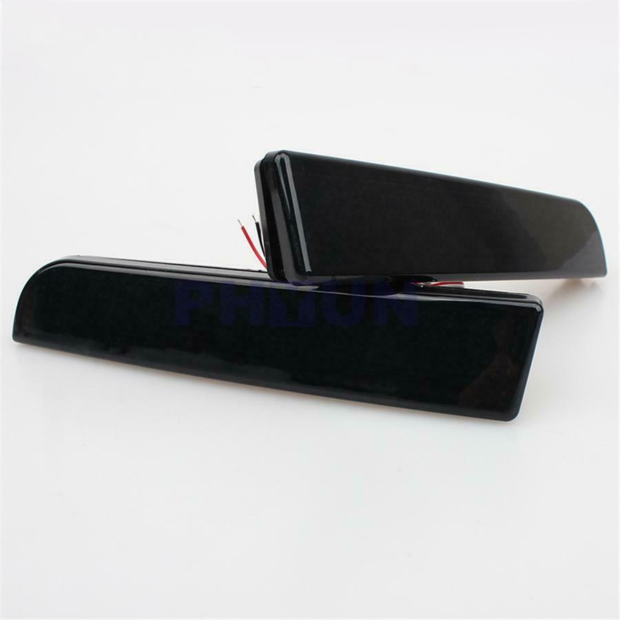 2pcs Somke Lens Car Bumper Brake Tail Lamp Turn Signal LED Lights For Mitsubishi