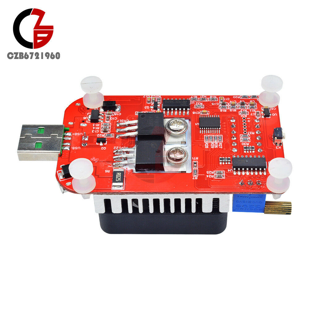 25W QC3.0 LED Display USB Intelligent Electronic Load Thermostatic fan Tester