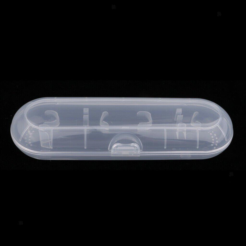 Portable Electric Toothbrush Travel Case for Most Toothbrush Types Clear