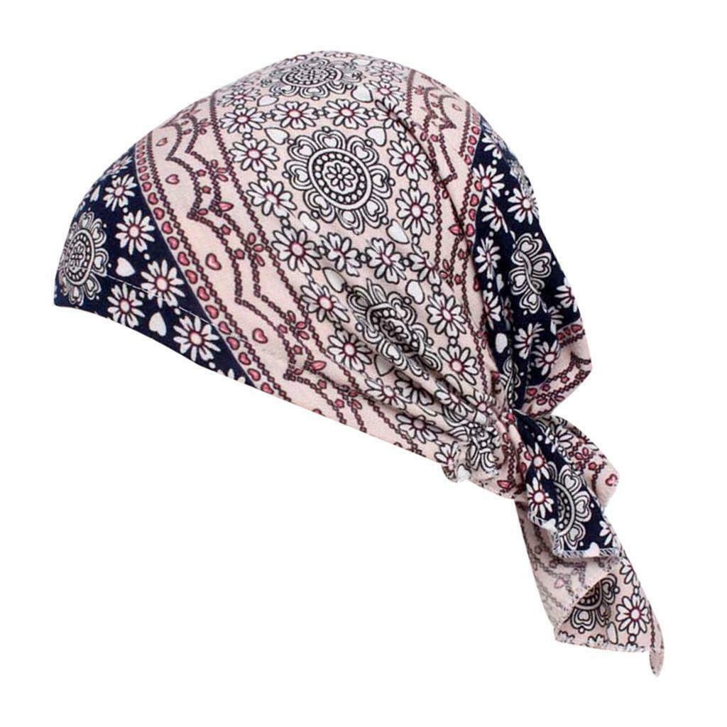 Women's Cotton Chemo Cancer Cap Muslim Stretch Beanie Headscarf Headwear