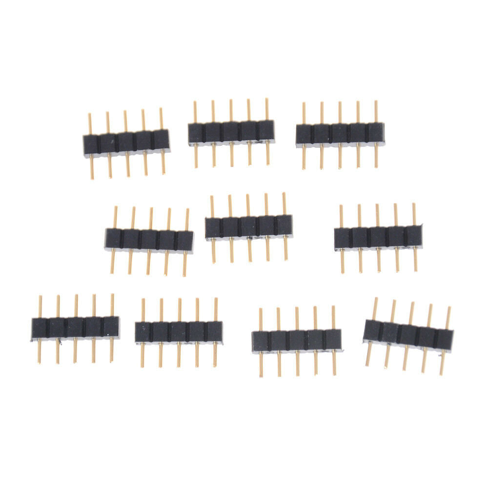 10pcs 5PIN RGBW Connector Adapter pin needle male type double For  LED StripDD