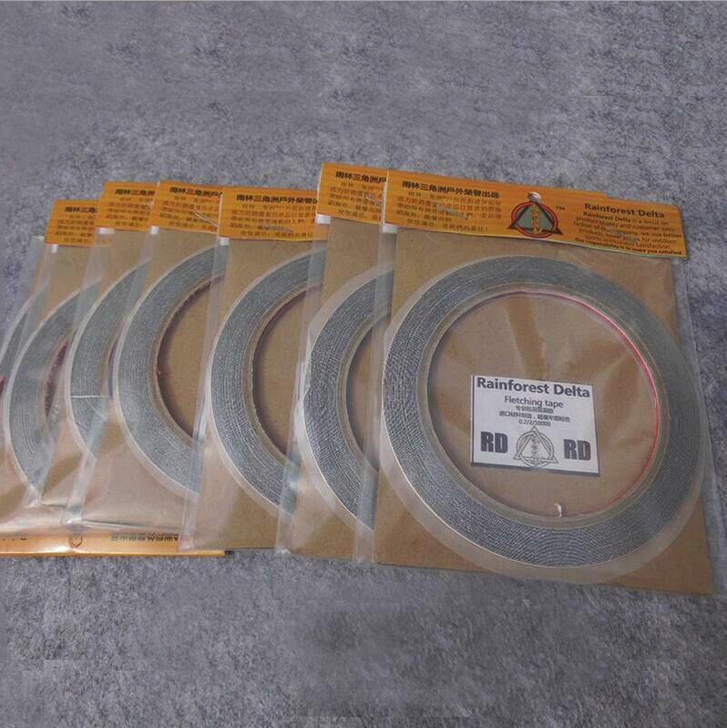 10 Roll Adhesive Archery Feather Fletching Tape Glue Fletches Arrow DIY Tool