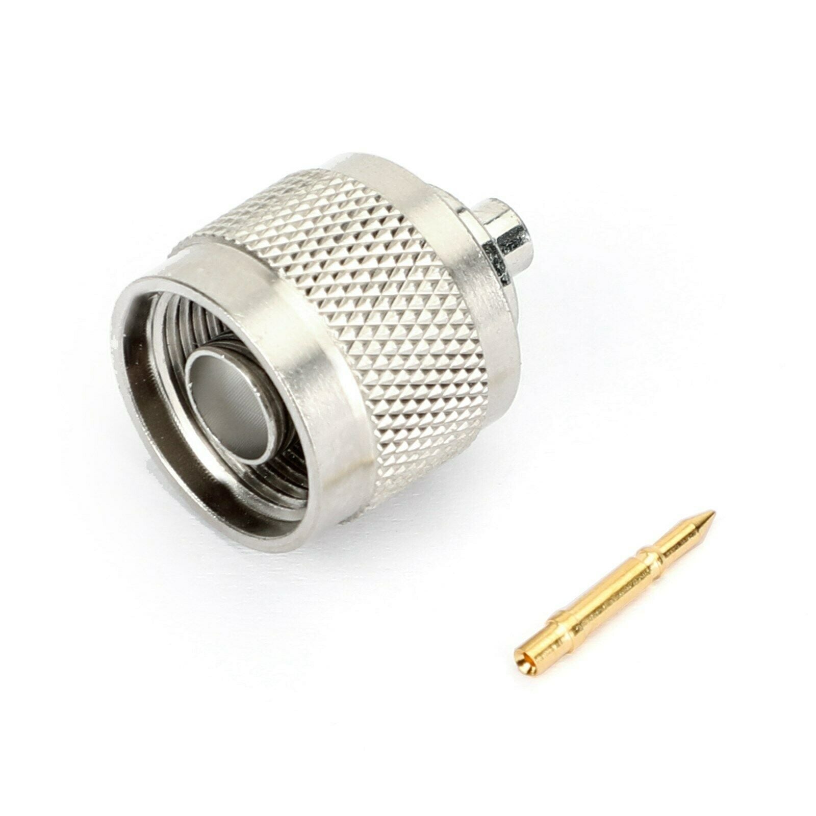 10Pcs N Solder Plug Male RF Connector Solder For Semi-rigid.141" RG402 Straight