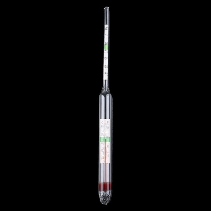 Aquarium Glass Hydrometer with Thermometer Salt Marine Salinity Tester Meter