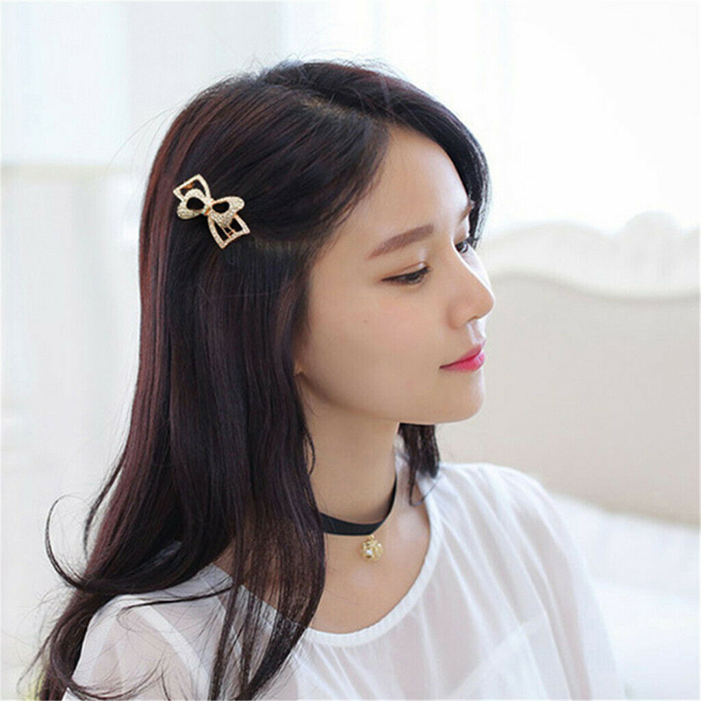 Headdress Hair Clip Hairpin Butterfly Rhinestone Crystal Durable Attractive for