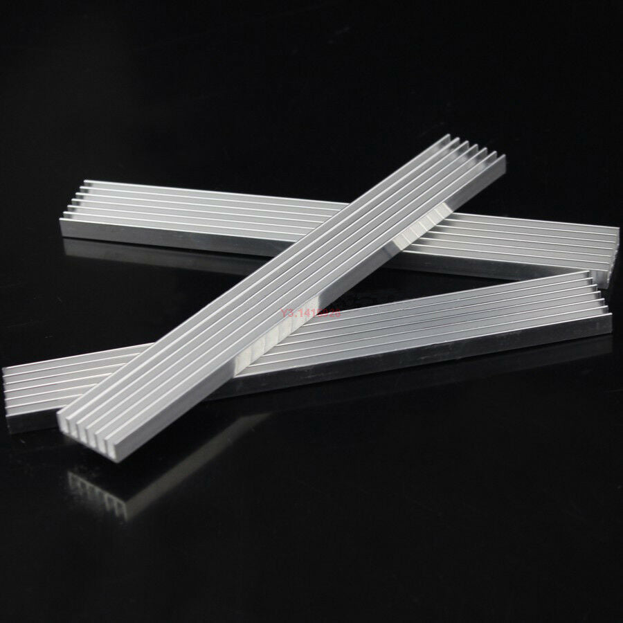 10Pcs 150x20x6mm Aluminum Heat Sink Long LED Cooling Fin For1W,3W,5W Power