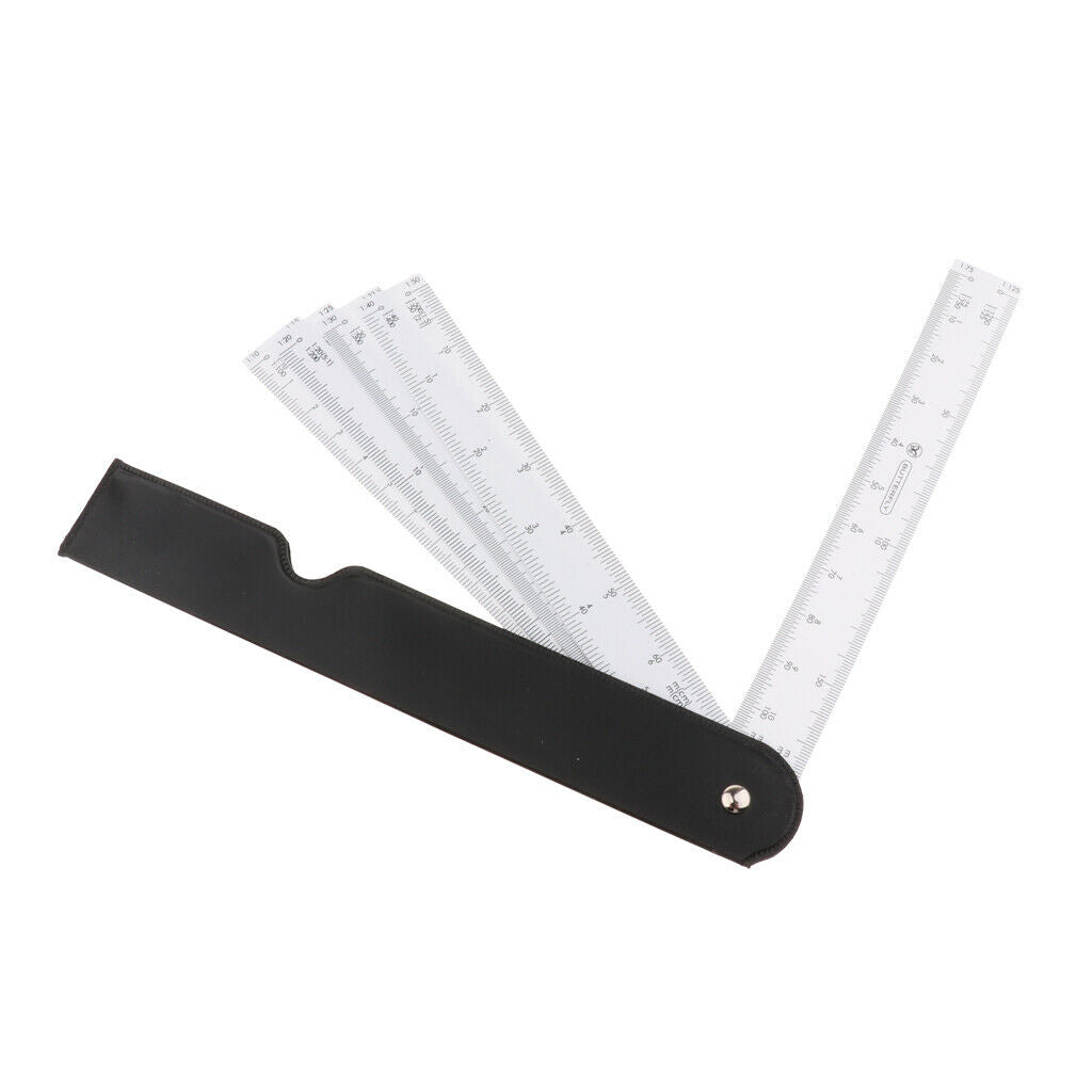 5 Scales Ruler Architectural Drafting Ruler Metric Metal Architect Ruler for