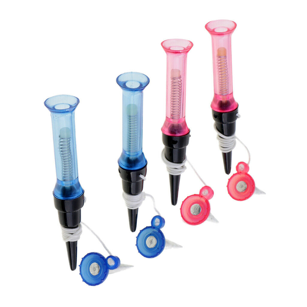 4 Pieces/Set Durable Flexible Plastic Spring Golf Tees Golf Accessories
