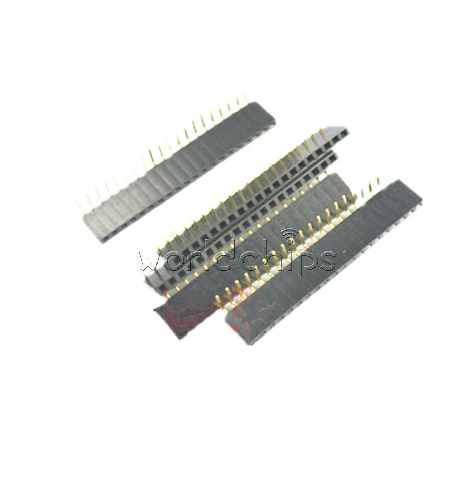 20PCS 1x20Pin Header Right Angle Female Single Row Socket Connector 2.54mm Pitch