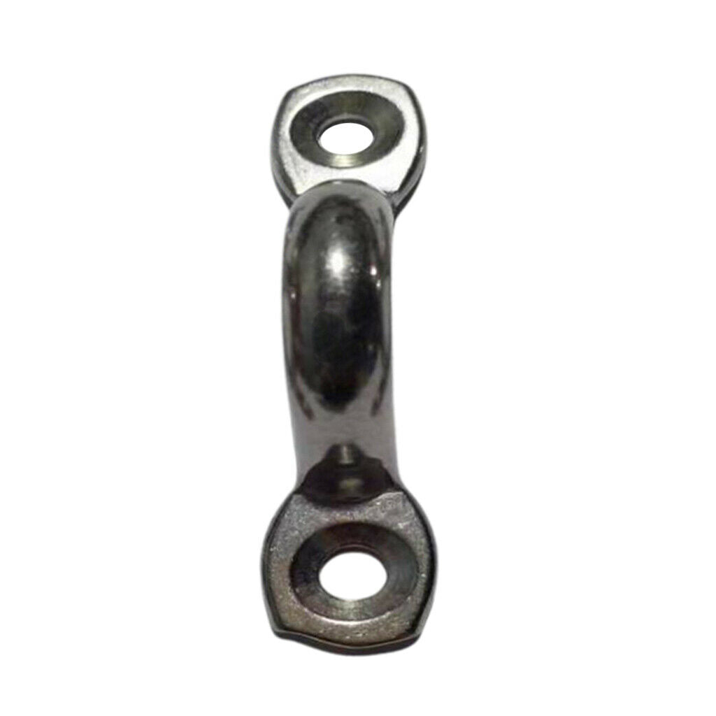 304 Stainless Steel Sheet Pad Eye Lacing Strap Saddle Clip Rustproof 3mm
