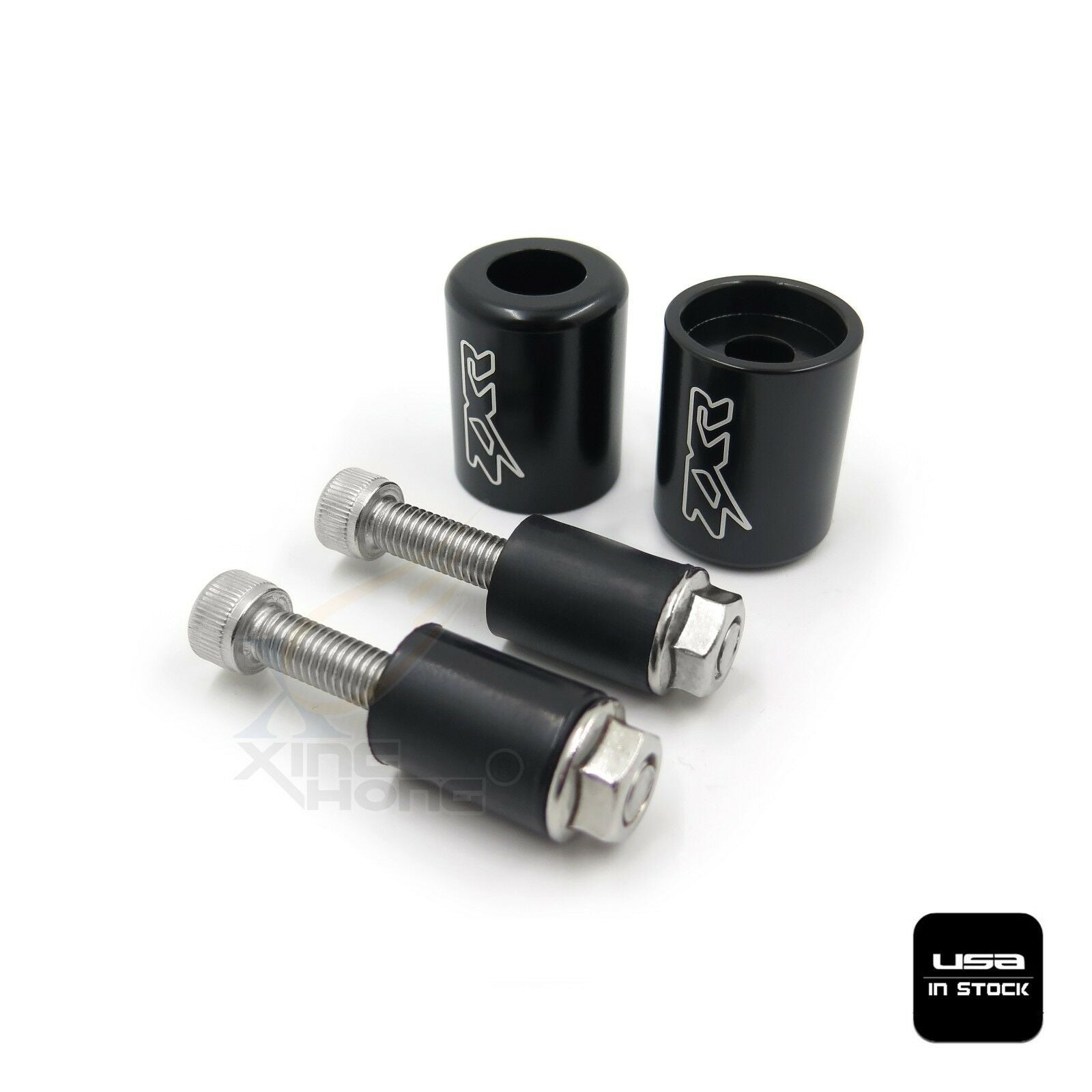 Black Bar Ends Rubber For 95-12 Kawasaki Ninja ZX6R/06-07 ZX10R/00-05 ZX12R