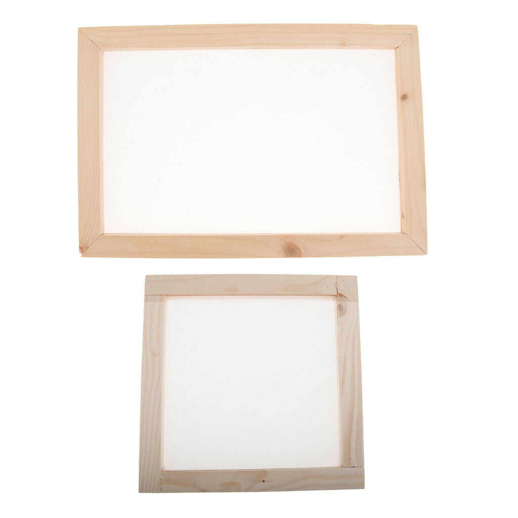 2x A4 Paper Making Mould Screen Frame Making Frame Kit Crafts Art Supplies