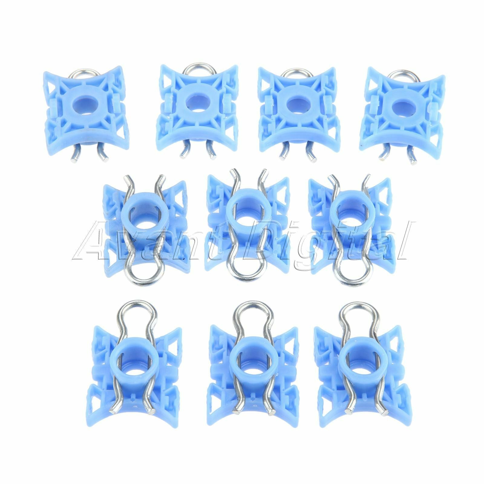 10PC Auto Car Window Regulator Repair Clips 3509416 Plastic Blue For E32 E34