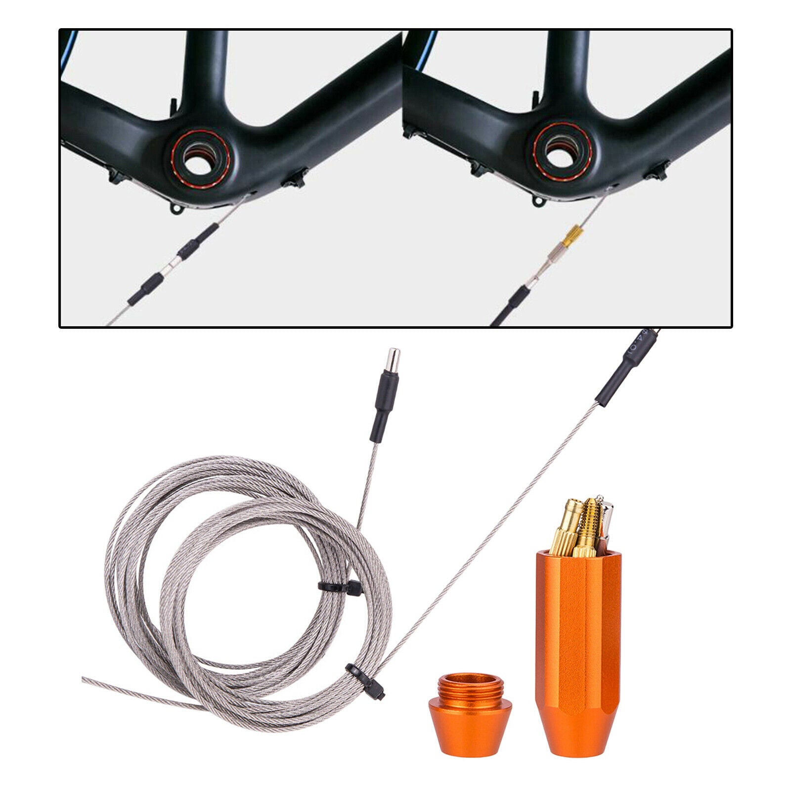 Portable Bike Internal Cable Routing Tool Hydraulic Brake Route Tread Magnet