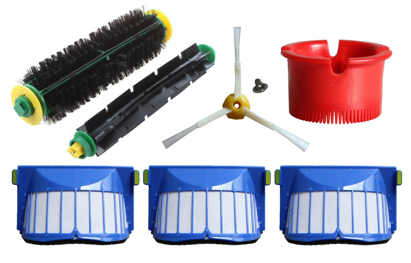 500 Series brush kit + AEROVAC filter + side brush For irobot Roomba 550 560