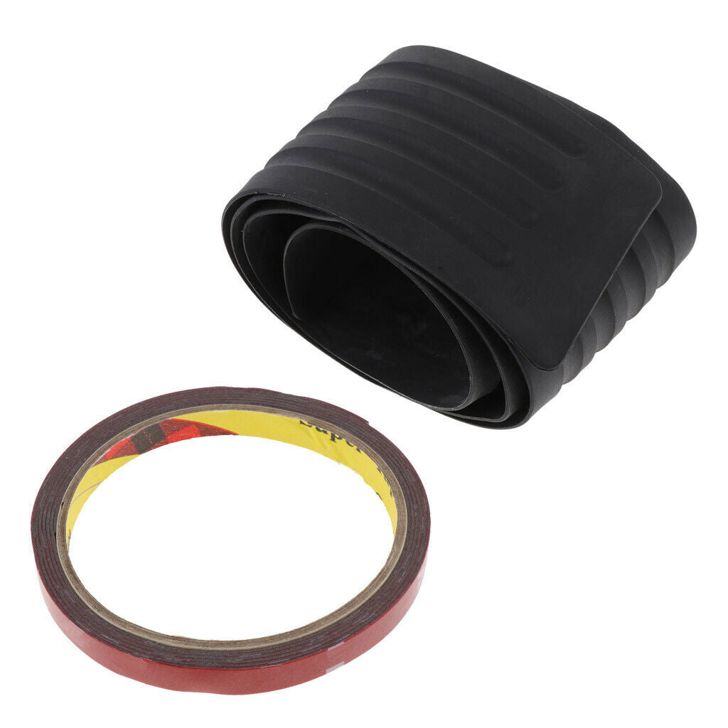 Car Auto Rear Bumper Edge Paint Scratch Protector Guard Cover Plate Black
